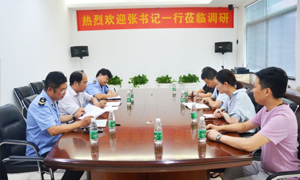 热烈接待张书记一行莅临尊龙官网登录人生就是博登录之家安徽分公司合肥长江东路店调研指导！